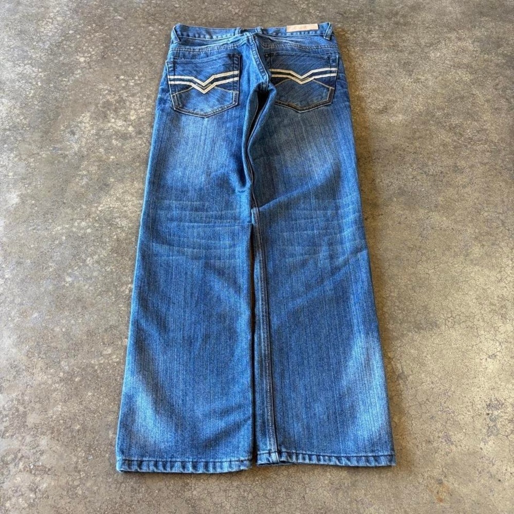 2000s Y2K fusai embroidered jeans